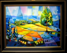 Abstract-Black Forest
(oil/convas50x60cm-2004)
